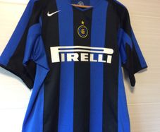 Inter Milan Jersey. Season 2004/2005. Official Nike Home Jersey. Authentic Original From The Time. Not A Modern Day Remake.