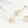 Gold Plated Pendant & Earrings Set Image 2