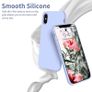 Liquid Silicone Case For iPhone XS Max Luxury Thin ShockProof Soft Phone Cover Purple - FHT4IPXSMLK Image 3