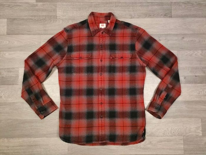 Levis Heavyweight Check Shirt Mens Medium