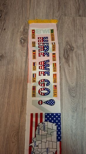 Rare Vintage Ireland USA 94 Collectors Scarf