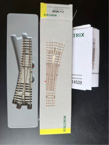 Minitrix 14539 Right Turnout with Concrete Ties