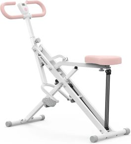 2 in 1 Squat Rowing Machine, Easy Setup and Foldable Exercise Equipment, Glute Trainer, Glutes and Leg Home Workout