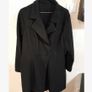 BNWT Beautiful Black Coat size 20 - very flattering design Image 2