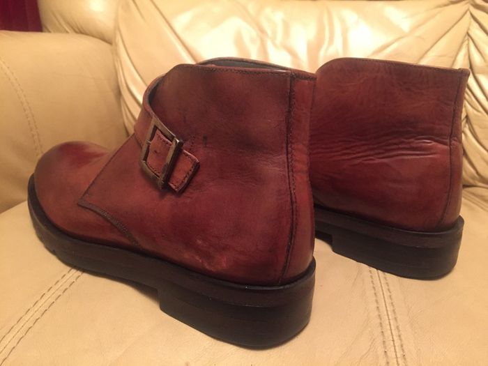 Mens handmade pure leather boots