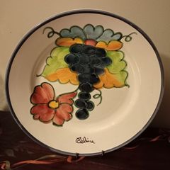 Beautiful Vintage Himark Portugal Celina Hand Painted Large Serving Plate.