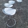Four retro metal stools Image 2