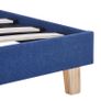 Bed Frame Blue Fabric 135x190 cm Image 5