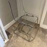 Ikea clear  chair  in perfect condition Image 2