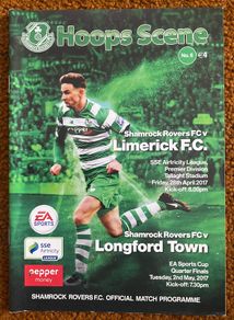 2017 Shamrock Rovers v Limerick FC & Longford Town Programme