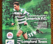 2017 Shamrock Rovers v Limerick FC & Longford Town Programme