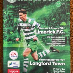 2017 Shamrock Rovers v Limerick FC & Longford Town Programme