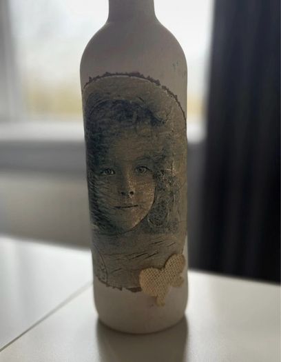 Decorative wine bottle