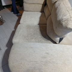free leather and material sofa