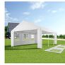 Gazebo 6 x 4 m, 100% Waterproof, with 4 Side Walls, Very Robust Construction, UV-Resistant, Includes Pegs and Guy Ropes Image 4
