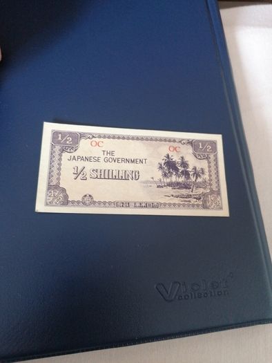 A/UNC 1941-44 Japan 1/2 Shilling Banknote