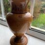 Olive Wood Handmade Vase Image 2