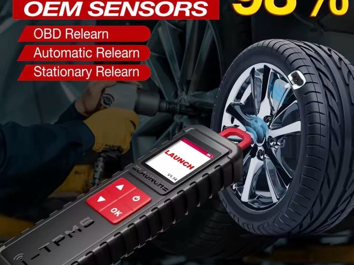 2026 New LAUNCH X431 I-TPMS Tire Pressure Diagnostic Tools,Relearn/Reset/Program TPMS sensors,Supports All 315/433MHz Sensors