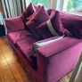 3 seater and 2 seater Texas Loose back custom made solid wood sofa/suite with cushions. Image 5