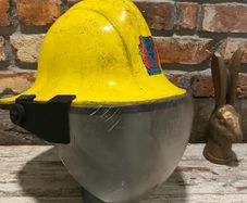 vintage fire helmet