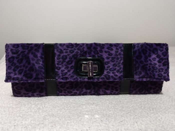 Beautiful Purple Velvet Clutch Bag, NEW