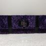 Beautiful Purple Velvet Clutch Bag, NEW Image 3