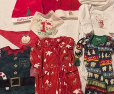 Baby first Christmas clothes bundle