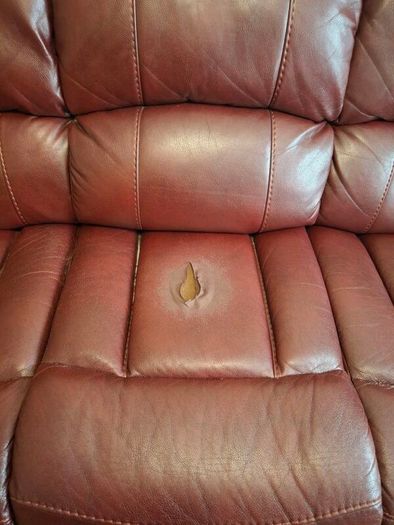 3 Seater recliner leather sofa