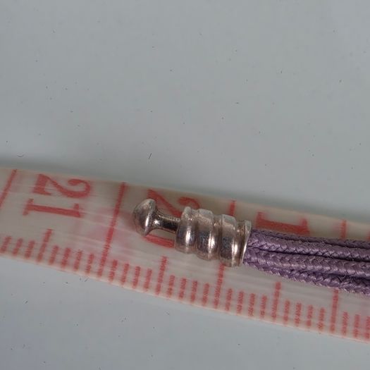 Pandora multi,strand purple/lilac cord bracelet size 19.5cm very good condition