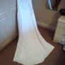 Elegant, simple halter neck wedding dress Image 4