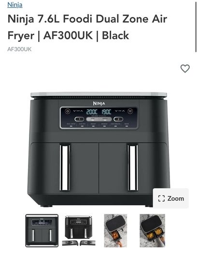 Ninja Dual Airfryer 7.6L (AF300UK)