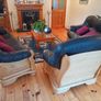 Three Piece Suite reupholstered leather Image 9