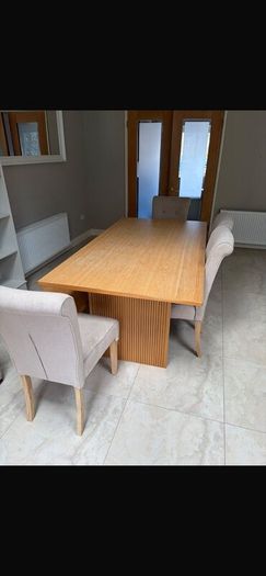 Swedish wooden table 160 and bench plus 2 extender