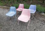 Robin Day 1960s stackable polyside chairs