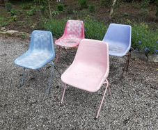 Robin Day 1960s stackable polyside chairs