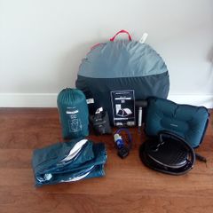 Quechua camping equipment bundle incl 2-person instant pop-up tent