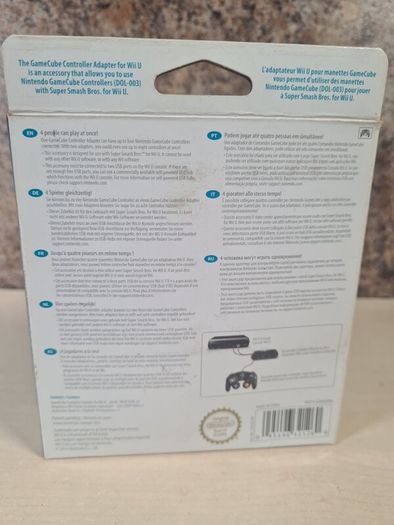 Nintendo Wii U Gamecube controller adaptor for Smash Brothers
