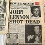 5x John Lennon Beatles death headline newspapers Image 4