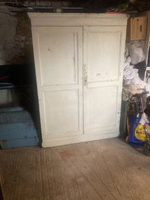 Antique vernacular pine cabinet