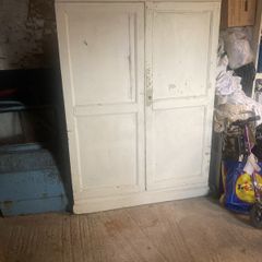 Antique vernacular pine cabinet