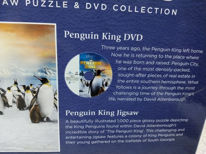 David Attenborough's Limited edition, The Penguins King DVD + Jigsaw Puzzle Collection