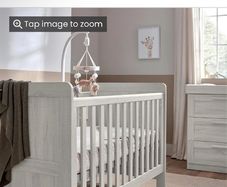 Mamas and papas nimbus white cot.
