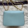 Tory Burch Handbag Leather Plain, Eggshell Blue (Good Condition) Image 8