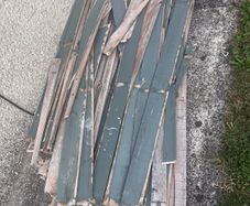 Broken down garden fence - wood