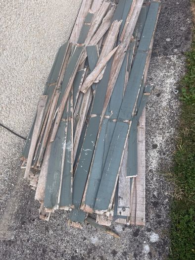 Broken down garden fence - wood