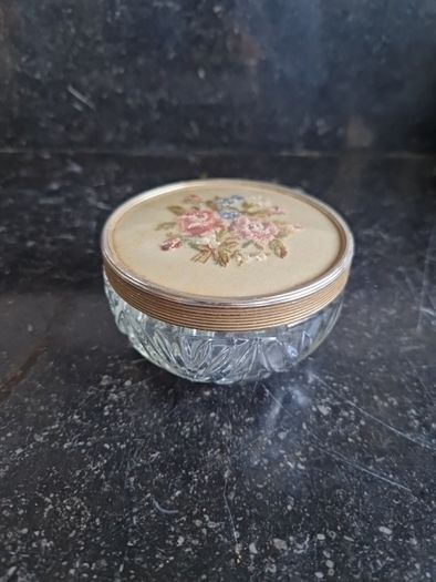 vintage glass pot