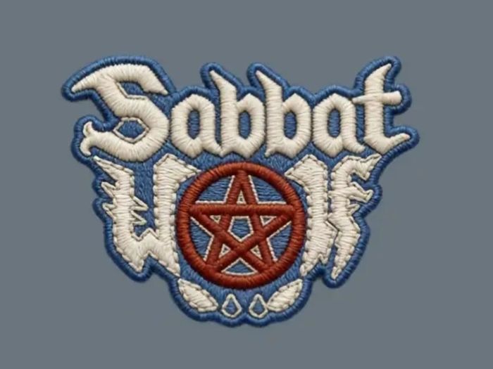 Sabbot Wolf Iron / Heat transfer Patch