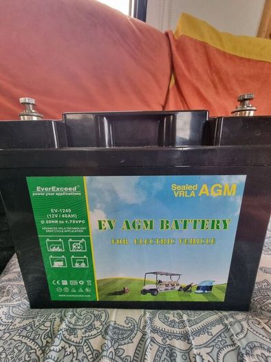 2x 12v 40ah Agm battery , Leisure battery , Golf cart