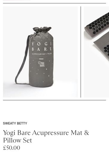 Sweaty Betty Yogi Bare Acupressure Mat And Pillow Set