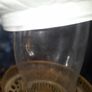 Beautiful Old Large Antique Hanging Brass and Milk Glass Oil Lamp, Converted to Electric Image 6